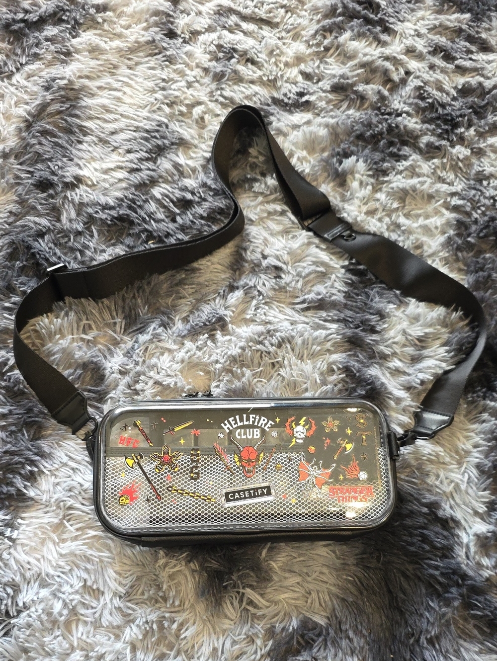 Casetify Stranger Things Hellfire Club Nintendo Switch Carry Case